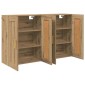 vidaXL Ντουλάπα τοίχου 2 τμχ. Artisan Oak 69,5 x 34 x 90 εκ.