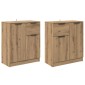 vidaXL Παραδοσιακά Πλευρικά Έπιπλα 2 τμχ. Artisan Oak 60 x 30 x 70 εκ.