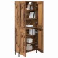 vidaXL Highboard 2 τμχ. Παλιό Ξύλο 69,5 x 34 x 180 εκ.