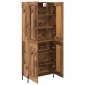 vidaXL Highboard 2 τμχ. Παλιό Ξύλο 69,5 x 34 x 180 εκ.