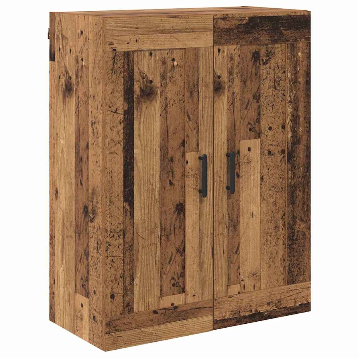 vidaXL Highboard 2 τμχ. Παλιό Ξύλο 69,5 x 34 x 180 εκ.