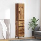 vidaXL Highboard Παλιό Ξύλο 34,5 x 34 x 180 εκ. Επεξεργασμένο Ξύλο