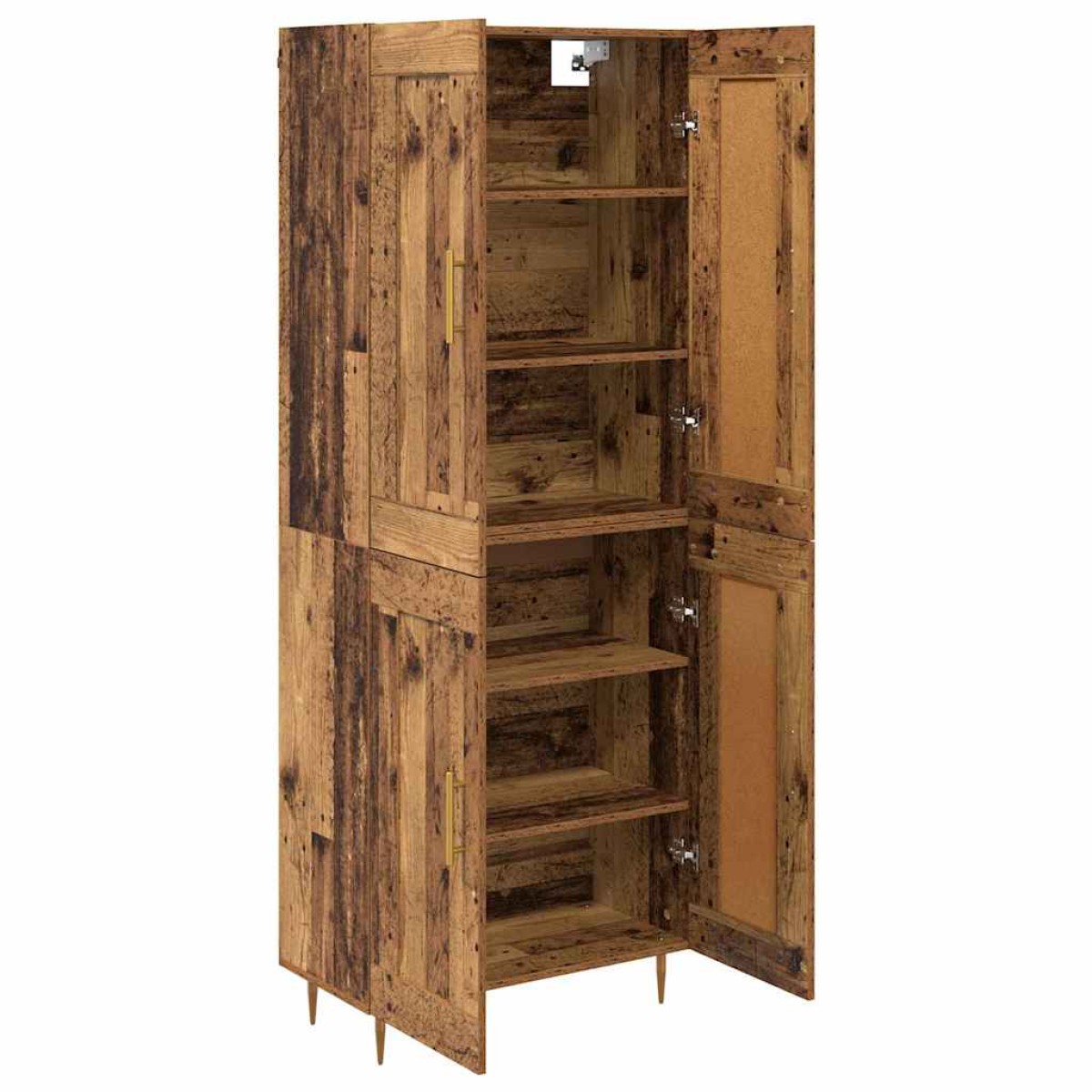 vidaXL Highboard Παλιό Ξύλο 69,5 x 34 x 180 εκ. Επεξεργασμένο Ξύλο