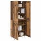 vidaXL Highboard Παλιό Ξύλο 69,5 x 34 x 180 εκ. Επεξεργασμένο Ξύλο