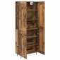 vidaXL Highboard Παλιό Ξύλο 69,5 x 34 x 180 εκ. Επεξεργασμένο Ξύλο