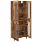vidaXL Highboard Παλιό Ξύλο 69,5 x 34 x 180 εκ. Επεξεργασμένο Ξύλο