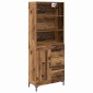 vidaXL Highboard Παλιό ξύλο 69,5 x 34 x 180 εκ. Επεξεργασμένο Ξύλο