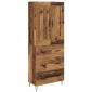 vidaXL Highboard Παλιό Ξύλο 69,5 x 34 x 180 εκ. Επεξεργασμένο Ξύλο