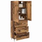 vidaXL Highboard Παλιό Ξύλο 69,5 x 34 x 180 εκ. Επεξεργασμένο Ξύλο