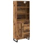 vidaXL Highboard 2 τμχ. Παλιό ξύλο 69,5 x 34 x 180 εκ.