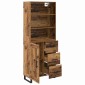 vidaXL Highboard 2 τμχ. Παλιό ξύλο 69,5 x 34 x 180 εκ.