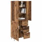 vidaXL Highboard 2 τμχ. Παλιό ξύλο 69,5 x 34 x 180 εκ.