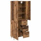 vidaXL Highboard 2 τμχ. Παλιό ξύλο 69,5 x 34 x 180 εκ.