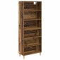 vidaXL Highboard Παλιό Ξύλο 69,5 x 32,5 x 180 εκ Επεξεργασμένο Ξύλο