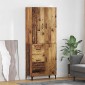vidaXL Highboard Παλιό Ξύλο 69,5 x 34 x 180 εκ. Επεξεργασμένο Ξύλο