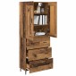 vidaXL Highboard 2 τμχ. Παλιό ξύλο 69,5 x 34 x 180 εκ.