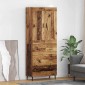 vidaXL Highboard 2 τμχ. Παλιό ξύλο 69,5 x 34 x 180 εκ.
