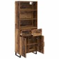 vidaXL Highboard 2 τμχ. Παλιό ξύλο 69,5 x 34 x 180 εκ.