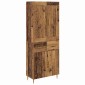 vidaXL Highboard Παλιό Ξύλο 69,5 x 34 x 180 εκ. Επεξεργασμένο Ξύλο