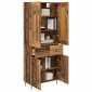 vidaXL Highboard Παλιό Ξύλο 69,5 x 34 x 180 εκ. Επεξεργασμένο Ξύλο