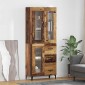 vidaXL Highboard Παλιό Ξύλο 69,5 x 34 x 180 εκ. Επεξεργασμένο Ξύλο
