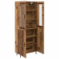 vidaXL Highboard 2 τμχ. Παλιό Ξύλο 69,5 x 34 x 180 εκ.
