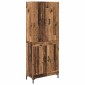 vidaXL Highboard Παλιό Ξύλο 69,5 x 34 x 180 εκ. Επεξεργασμένο Ξύλο