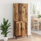 vidaXL Highboard Παλιό Ξύλο 69,5 x 34 x 180 εκ. Επεξεργασμένο Ξύλο