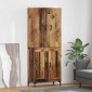 vidaXL Highboard Παλιό Ξύλο 69,5 x 34 x 180 εκ. Επεξεργασμένο Ξύλο