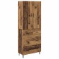 vidaXL Highboard 2 τμχ. Παλιό Ξύλο 69,5 x 34 x 180 εκ.