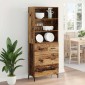 vidaXL Highboard Παλιό ξύλο 69,5 x 34 x 180 εκ. Επεξεργασμένο Ξύλο