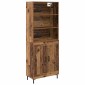 vidaXL Highboard Παλιό ξύλο 69,5 x 34 x 180 εκ. Επεξεργασμένο Ξύλο