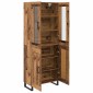 vidaXL Highboard 2 τμχ. Παλιό Ξύλο 69,5 x 34 x 180 εκ.