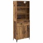 vidaXL Highboard Παλιό Ξύλο 69,5 x 34 x 180 εκ. Επεξεργασμένο Ξύλο