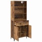 vidaXL Highboard Παλιό Ξύλο 69,5 x 34 x 180 εκ. Επεξεργασμένο Ξύλο