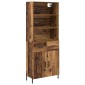 vidaXL Highboard Παλιό Ξύλο 69,5 x 32,5 x 180 εκ Επεξεργασμένο Ξύλο