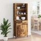vidaXL Highboard Παλιό Ξύλο 69,5 x 32,5 x 180 εκ Επεξεργασμένο Ξύλο
