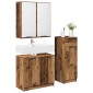 vidaXL Σετ Επίπλων Μπάνιου 3 τμχ. Παλιό ξύλο 64,5 x 33,5 x 59 εκ.