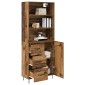 vidaXL Highboard 2 τμχ. Παλιό ξύλο 69,5 x 34 x 180 εκ.
