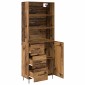 vidaXL Highboard 2 τμχ. Παλιό ξύλο 69,5 x 34 x 180 εκ.