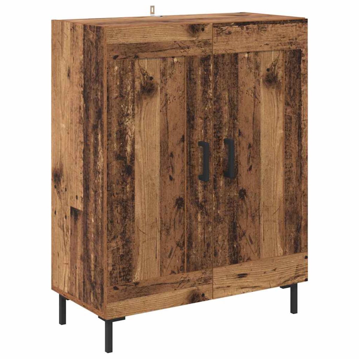 vidaXL Highboard 2 τμχ. Παλιό ξύλο 69,5 x 34 x 180 εκ.