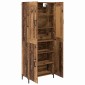 vidaXL Highboard 2 τμχ. Παλιό Ξύλο 69,5 x 34 x 180 εκ.