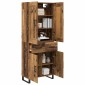 vidaXL Highboard 2 τμχ. Παλιό ξύλο 69,5 x 34 x 180 εκ.
