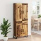 vidaXL Highboard 2 τμχ. Παλιό ξύλο 69,5 x 34 x 180 εκ.
