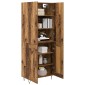vidaXL Highboard 2 τμχ. Παλιό ξύλο 69,5 x 34 x 180 εκ.