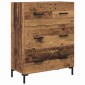 vidaXL Highboard 2 τμχ. Παλιό Ξύλο 69,5 x 34 x 180 εκ.