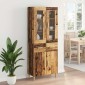 vidaXL Highboard Παλιό Ξύλο 69,5 x 34 x 180 εκ. Επεξεργασμένο Ξύλο