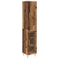 vidaXL Highboard 2 τμχ. Παλιό Ξύλο 34,5 x 34 x 180 εκ.
