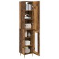 vidaXL Highboard 2 τμχ. Παλιό Ξύλο 34,5 x 34 x 180 εκ.