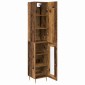 vidaXL Highboard 2 τμχ. Παλιό Ξύλο 34,5 x 34 x 180 εκ.